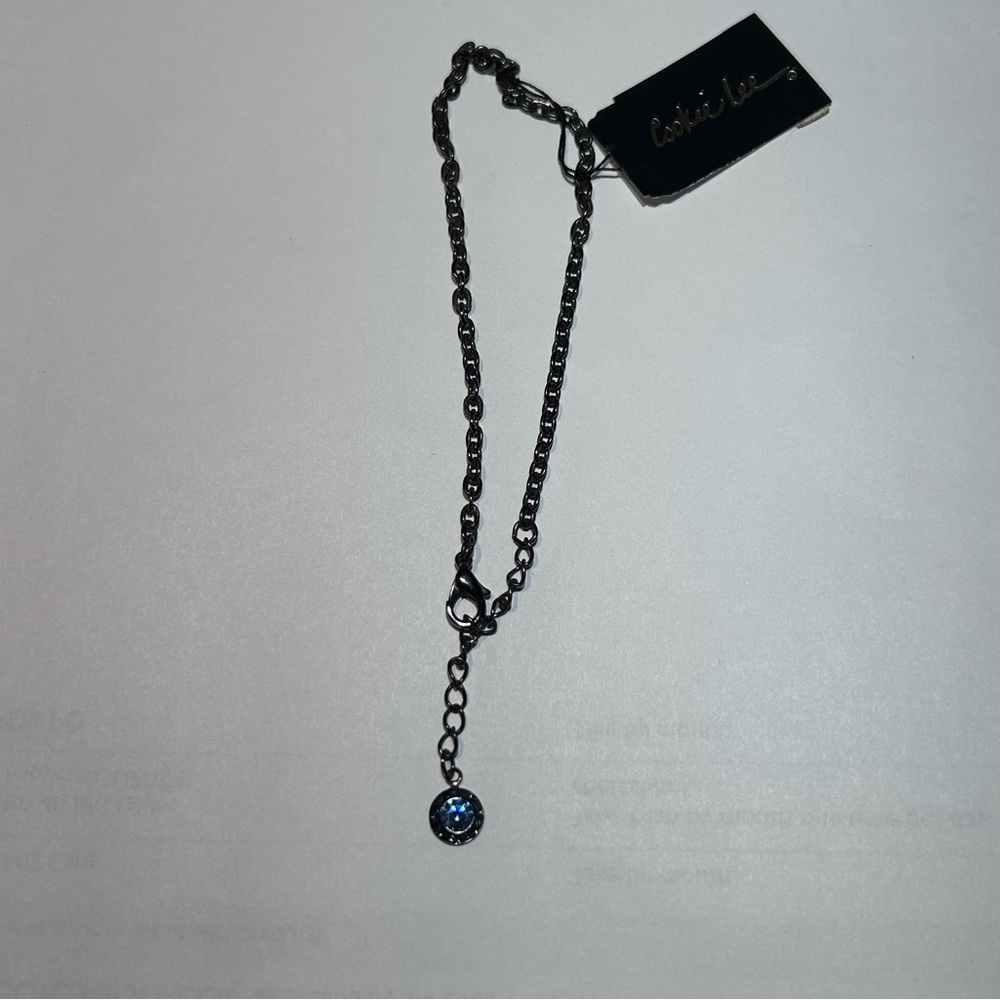 Cookie Lee anklet blue australian crystal’s multiple stones size is adjustable
